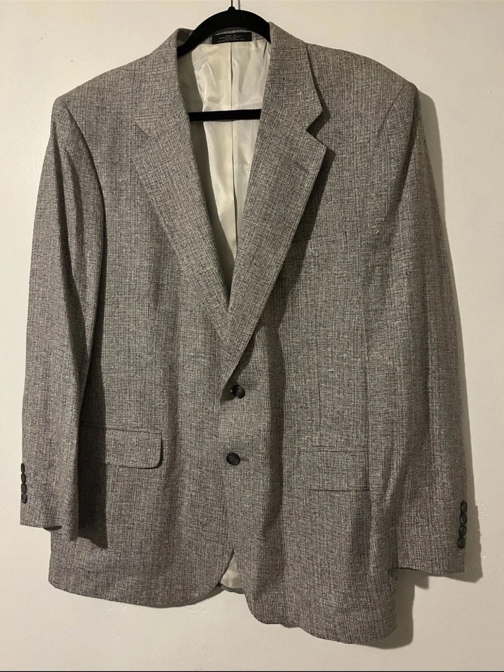 Men's Silk Barrington Gray Sports Coat Blazer